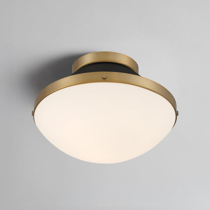 Xander 1 Light Flush Mount - Vibrant Gold + Blush