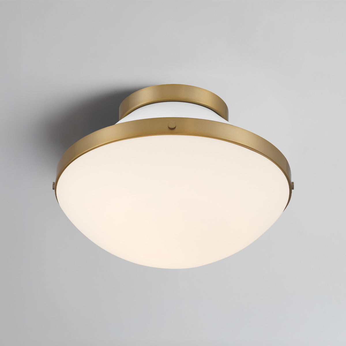 Xander 1 Light Flush Mount - Vibrant Gold + Blush