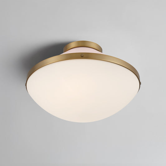 Xander 2 Light Flush Mount - Vibrant Gold + Blush
