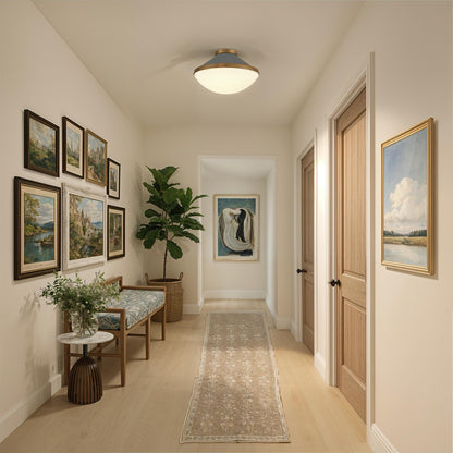 Xander 2 Light Flush Mount - Vibrant Gold + Blush