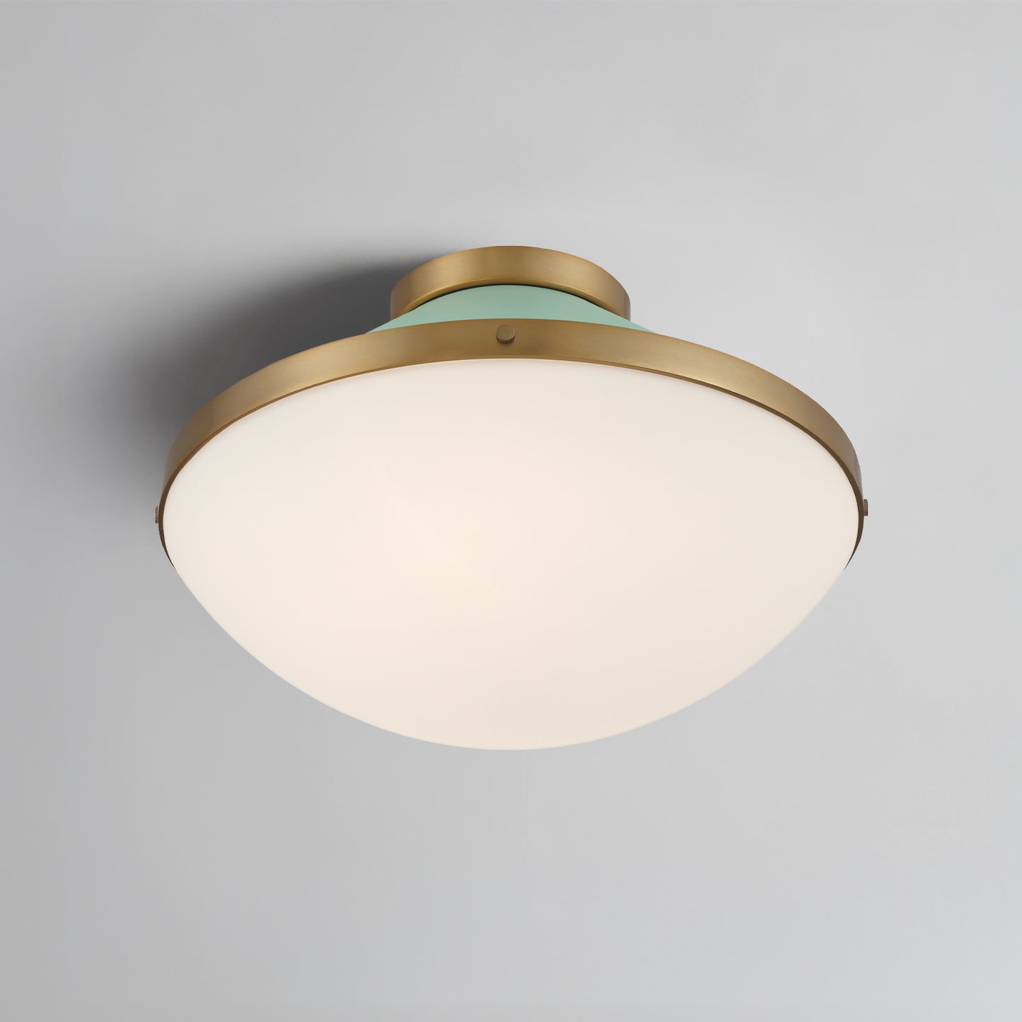Xander 2 Light Flush Mount - Vibrant Gold + Blush