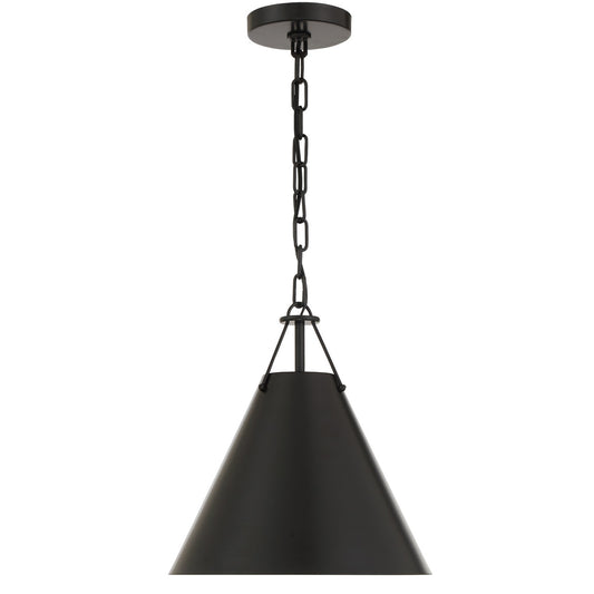 Xavier 1 Light Mini Pendant - Matte Black