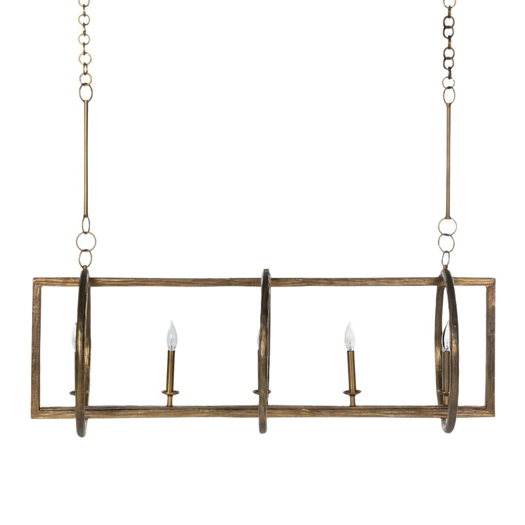 Gabby Leo Chandelier Aged Blonde Brass