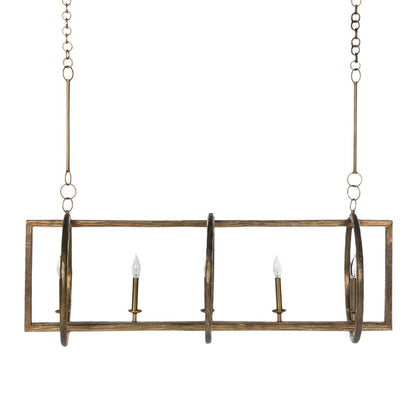 Gabby Leo Chandelier Aged Blonde Brass