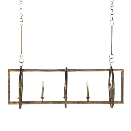 Gabby Leo Chandelier Aged Blonde Brass