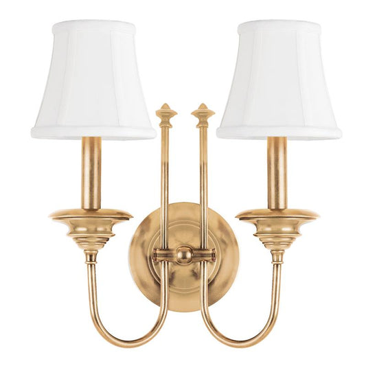 Hudson Valley Yorktown Wall Sconce Antique Brass