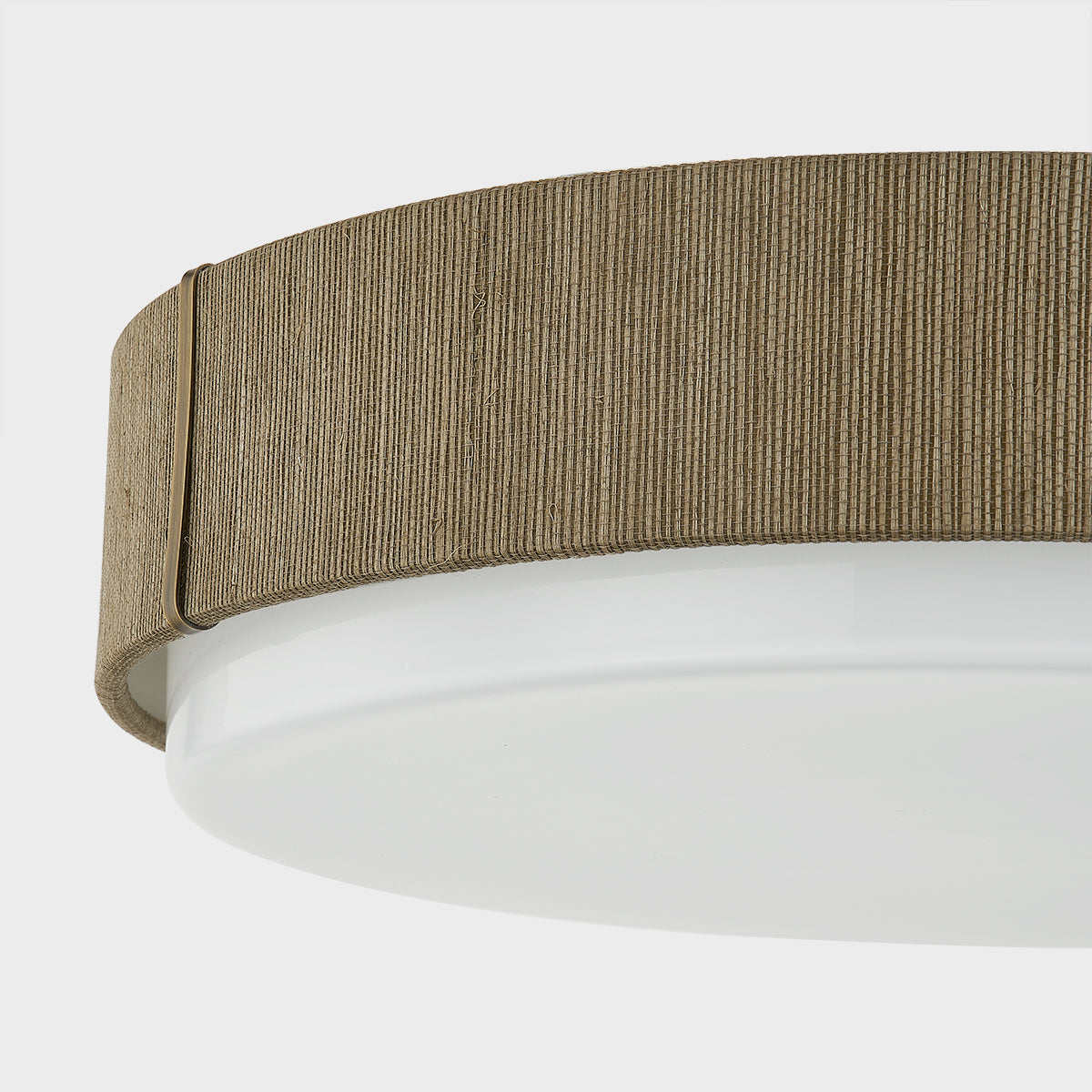 Troy Zane Flush Mount Patina Brass Detail 1