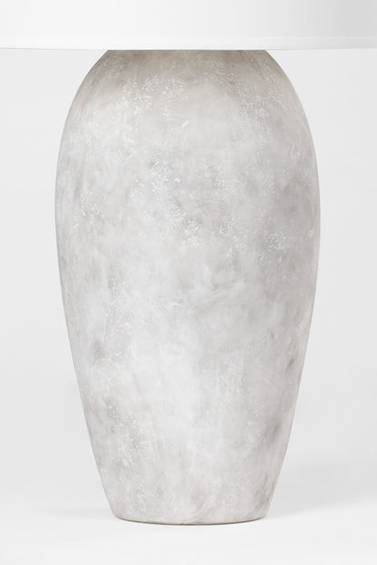 Troy Zeke Table Lamp Ceramic Weathered Grey Detail 1