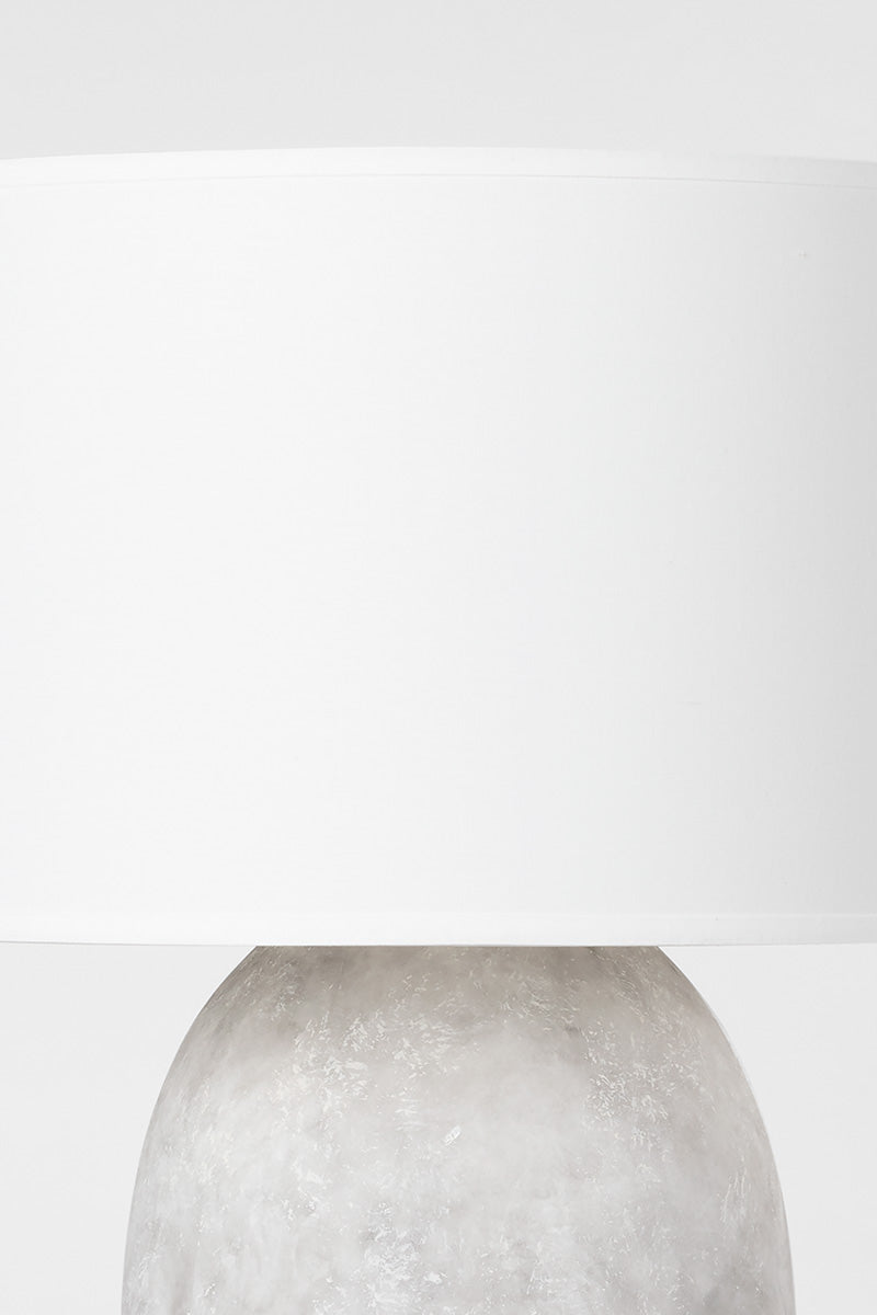Troy Zeke Table Lamp Ceramic Weathered Grey Detail 3