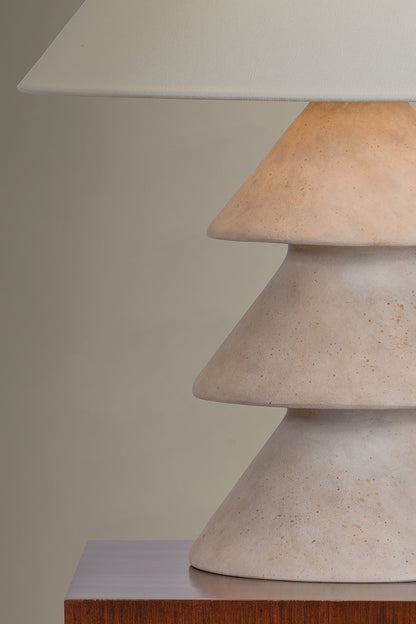 Troy Zettler Table Lamp Patina Brass / Ceramic Ancient Villa Detail 1