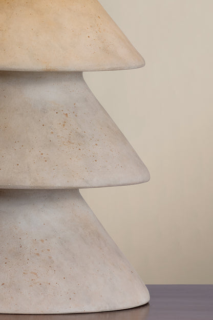 Troy Zettler Table Lamp Patina Brass / Ceramic Ancient Villa Detail 2
