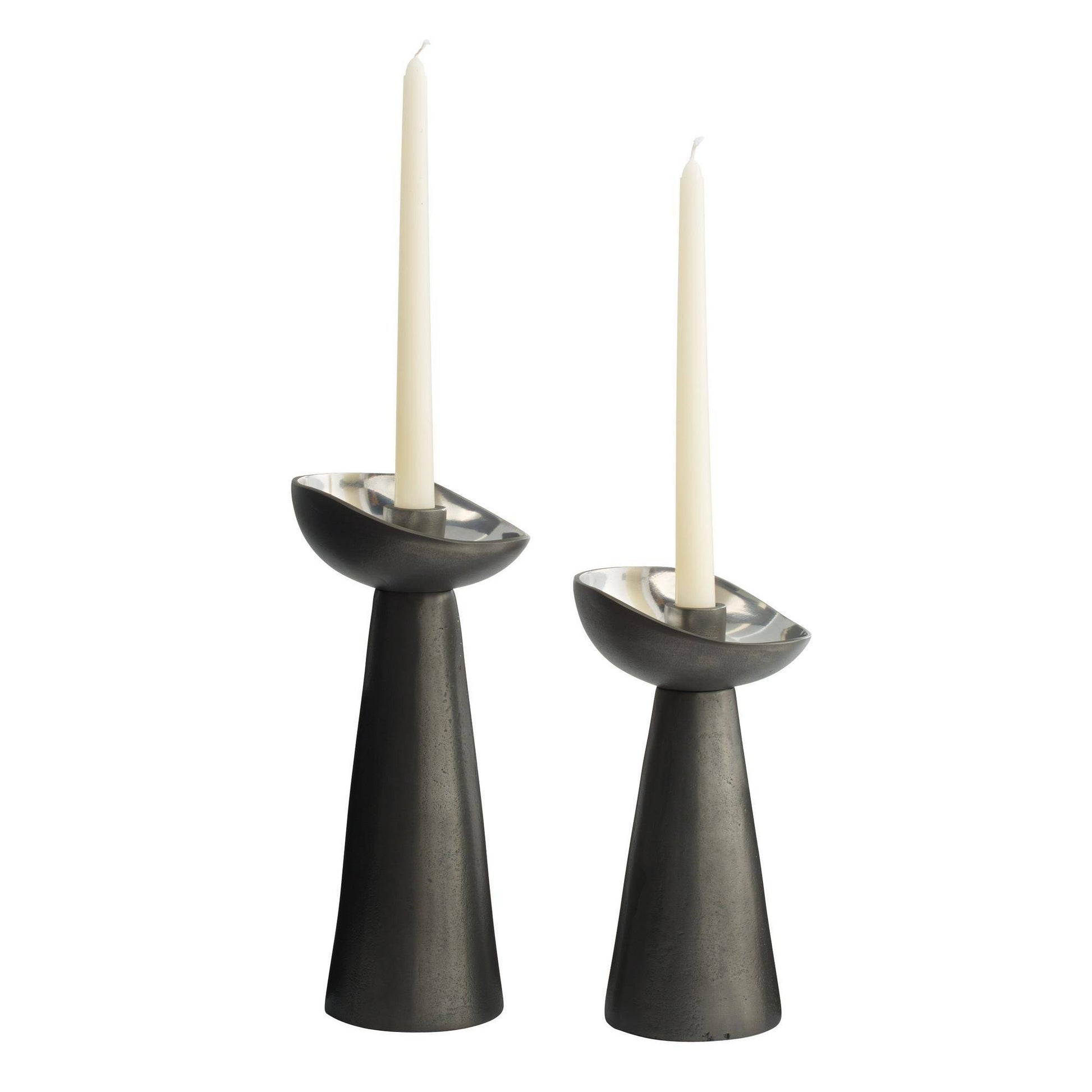 Arteriors Home Argemone Candle Holders, Set of 2 Blackened