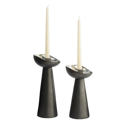 Arteriors Home Argemone Candle Holders, Set of 2 Blackened
