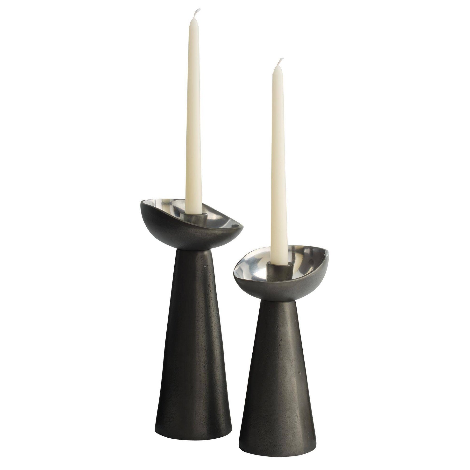 Arteriors Home Argemone Candle Holders, Set of 2 Blackened