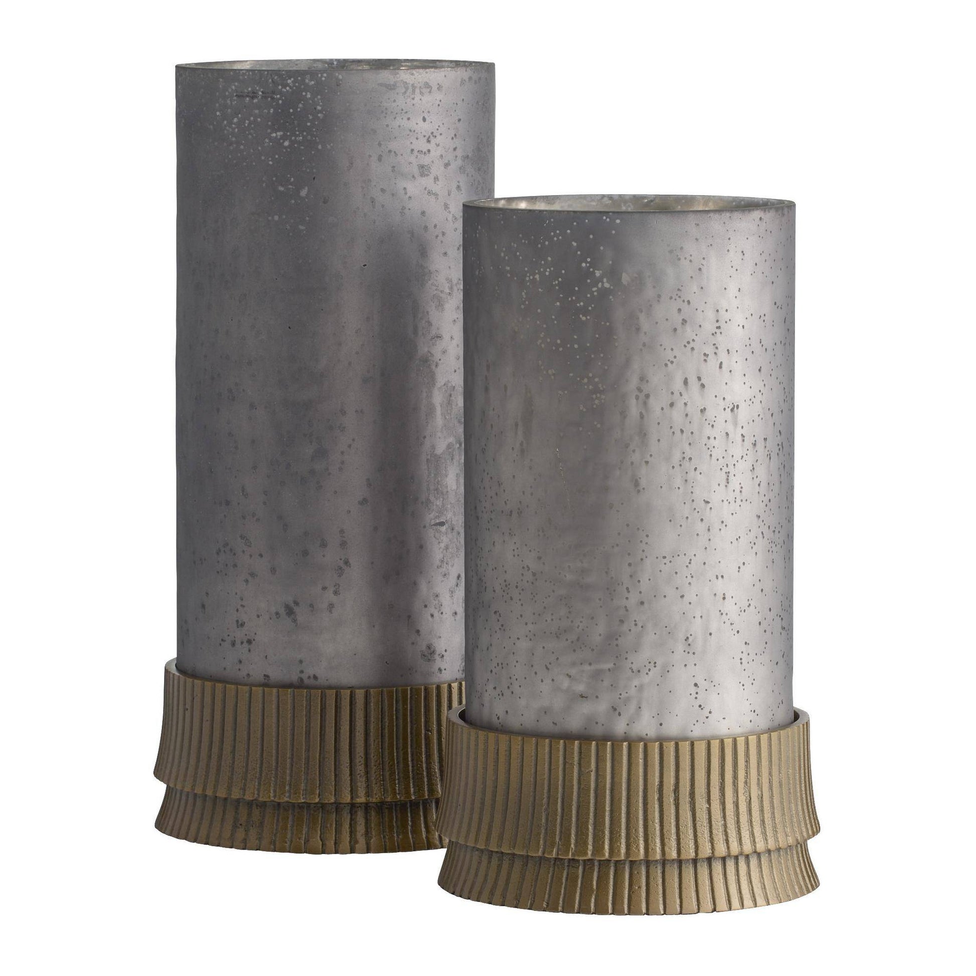 Arteriors Home Evelique Hurricanes, Set of 2 Antique Brass
