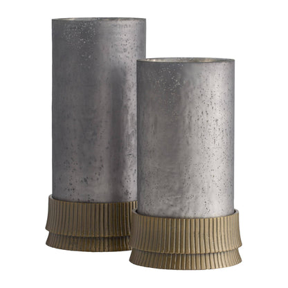 Arteriors Home Evelique Hurricanes, Set of 2 Antique Brass