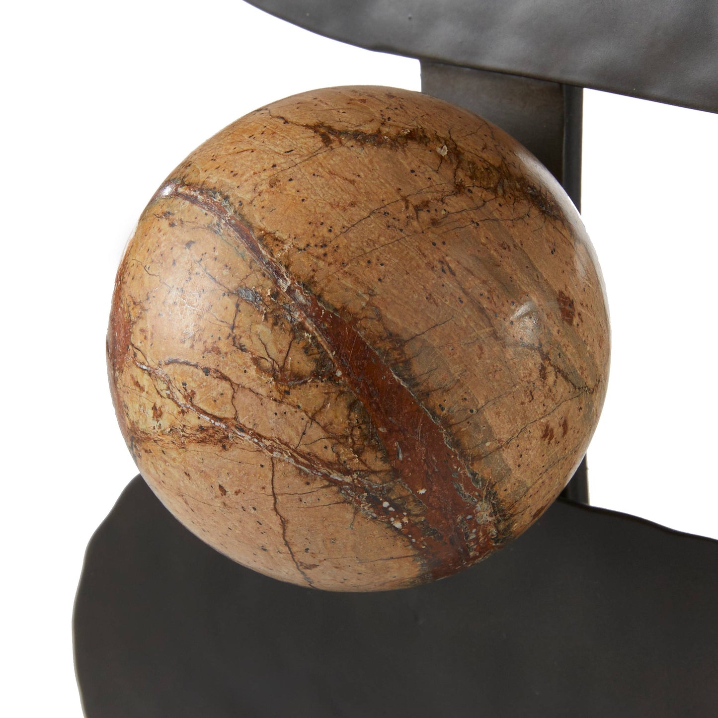 Arteriors Home Cannon Log Holder Blackened Iron, Sienna
