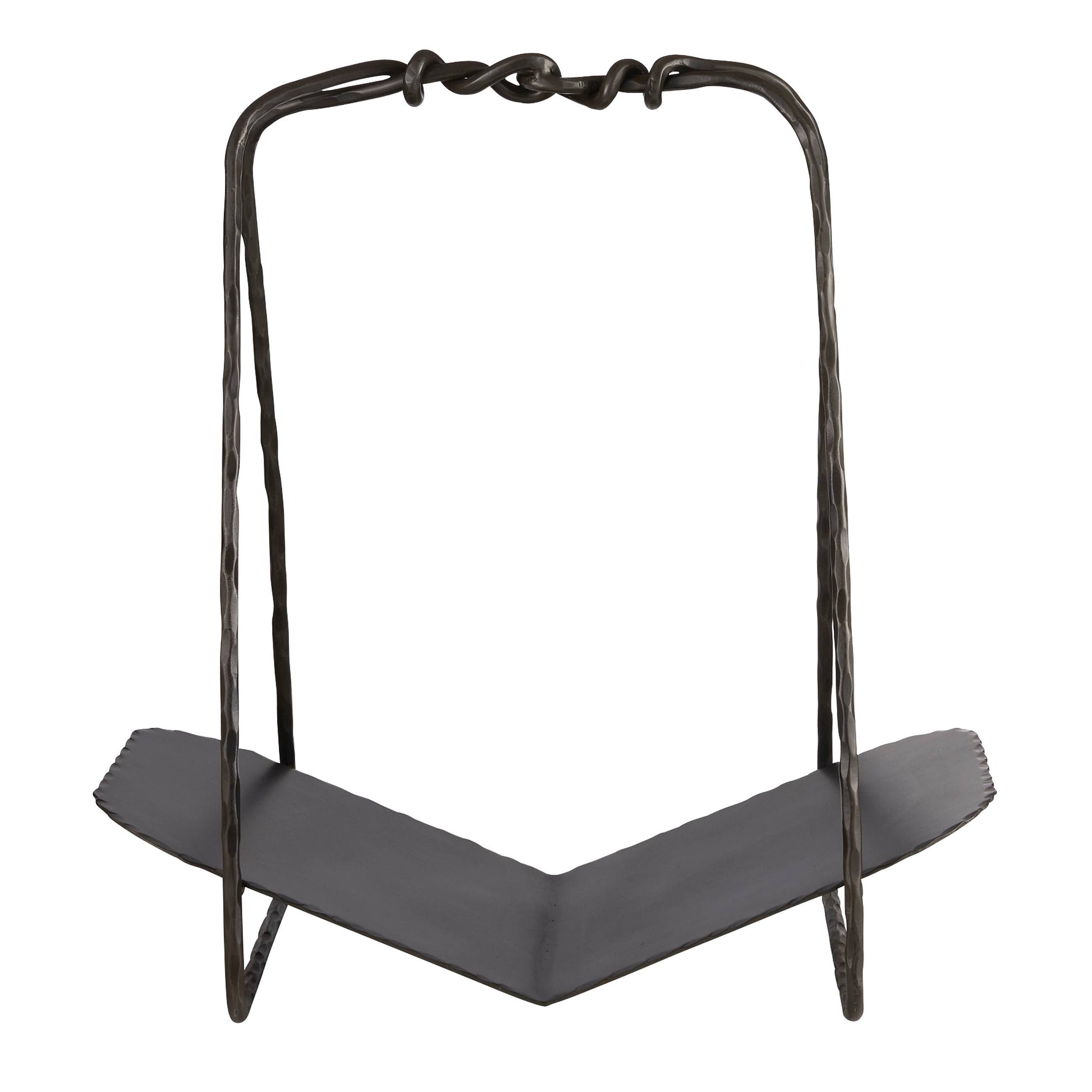 Arteriors Home Darius Log Holder Blackened Iron