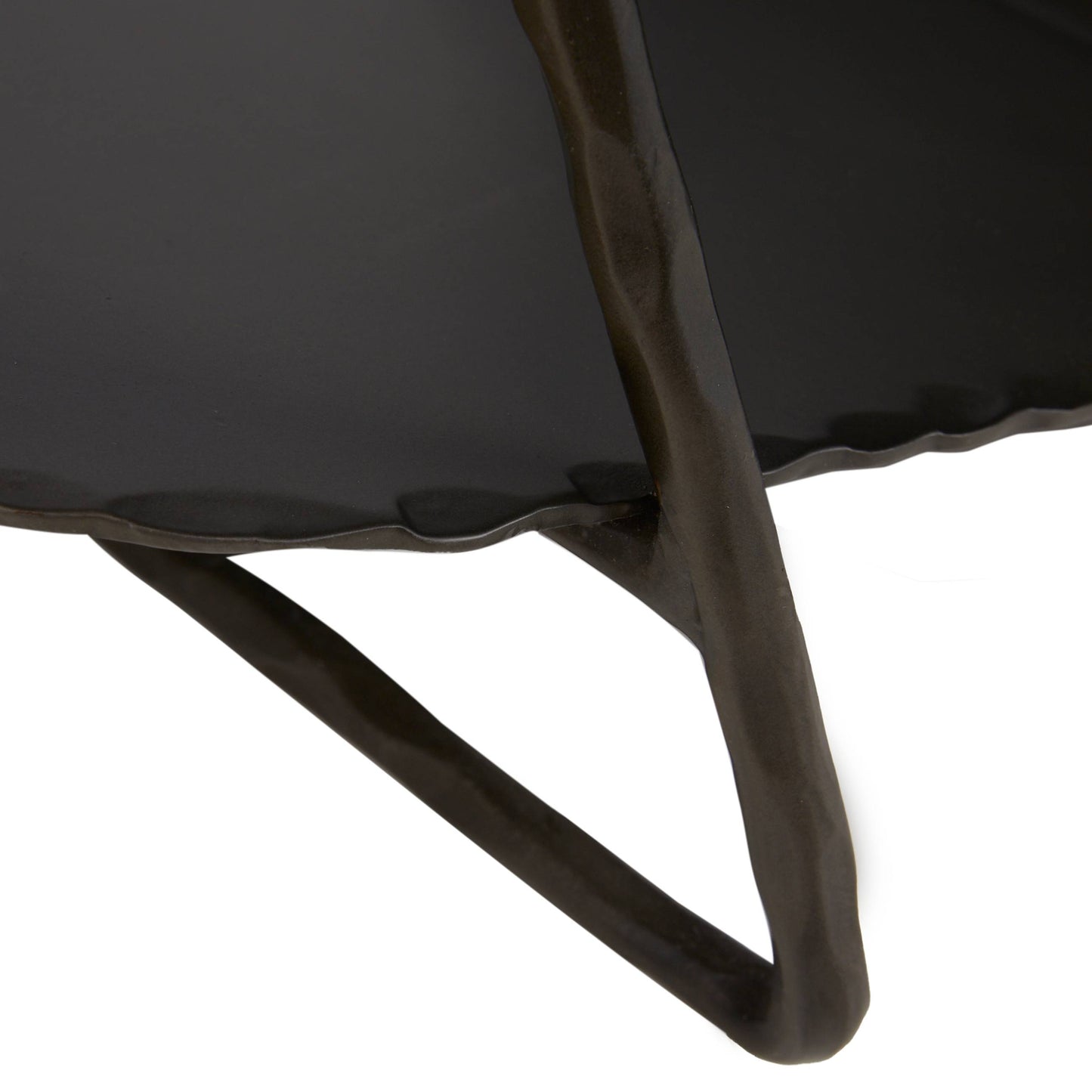 Arteriors Home Darius Log Holder Blackened Iron