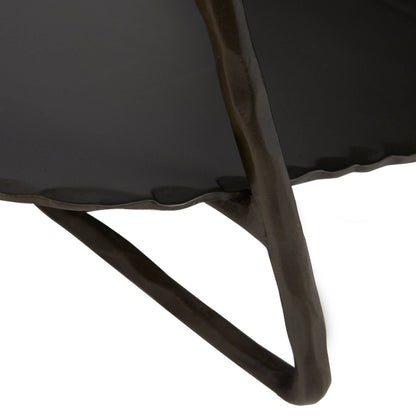 Arteriors Home Darius Log Holder Blackened Iron