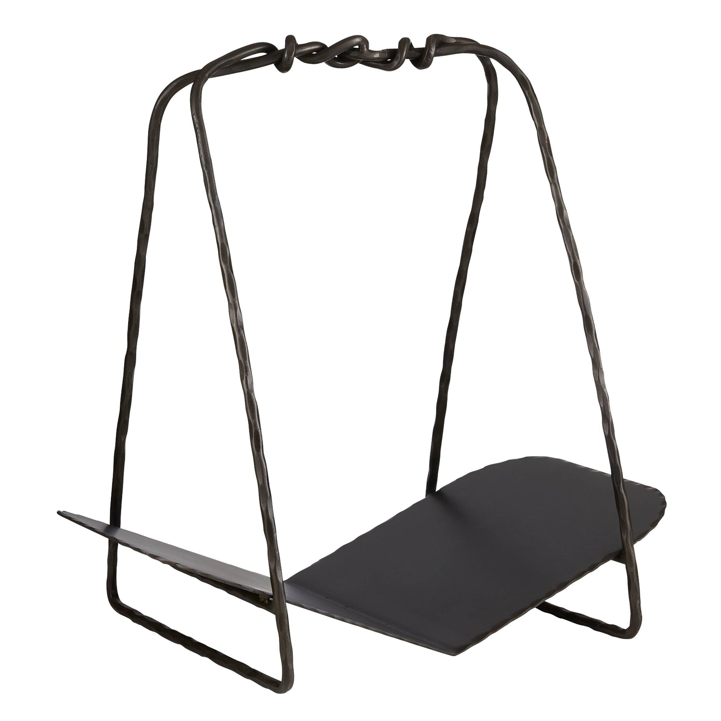 Arteriors Home Darius Log Holder Blackened Iron