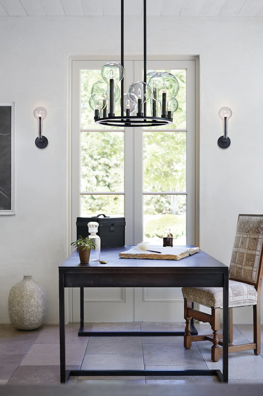 Hinkley Alchemy Single Tier Chandelier Lacquered Brass