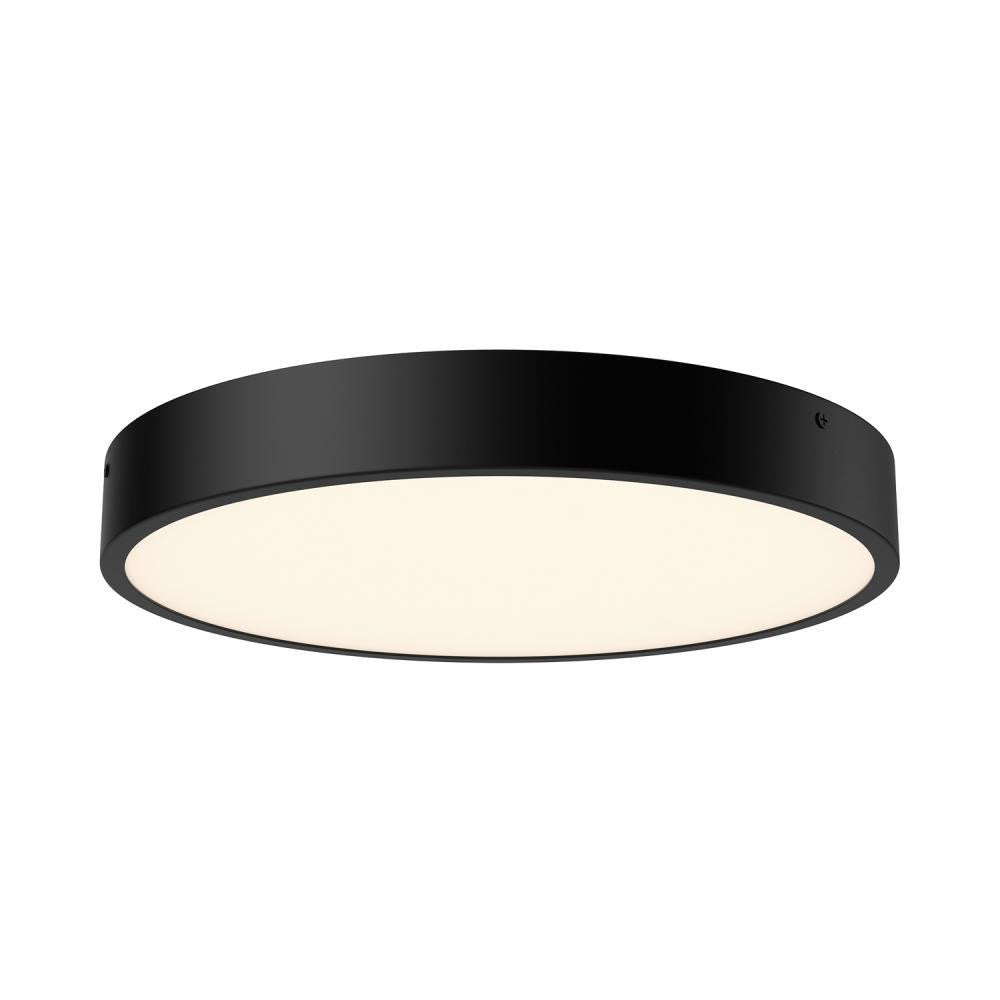 Alora Lighting Adelaide 15-in Matte Black LED Flush Mount FM554015MB-5CCT
