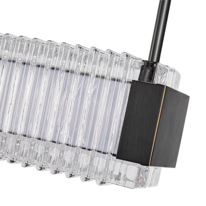 Alora Lighting Alai LED Linear Pendant Vintage Brass