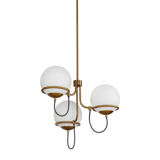 Alora Lighting Alba 3 Light Chandelier Aged Gold
