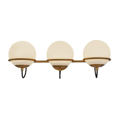 Alora Lighting Alba 24-in Aged Brass/Opal Glass 3 Lights Wall Vanity