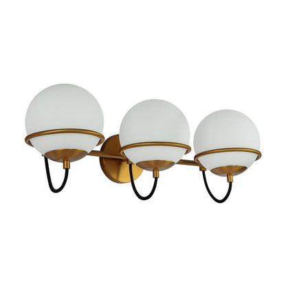 Alora Lighting Alba 3 Light Wall Vanity Light Aged Gold