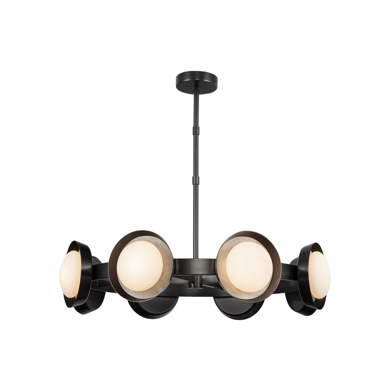 Alora Lighting Alonso 37-in LED Chandelier Urban Bronze