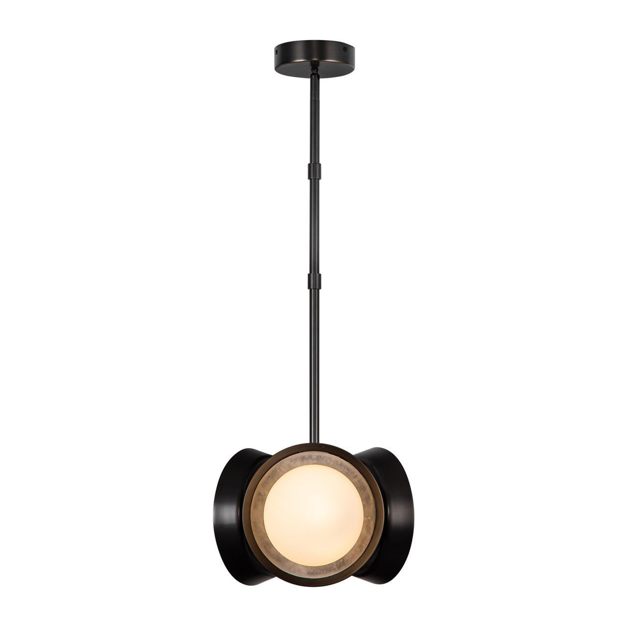 Alora Lighting Alonso 13-in LED Pendant Vintage Brass