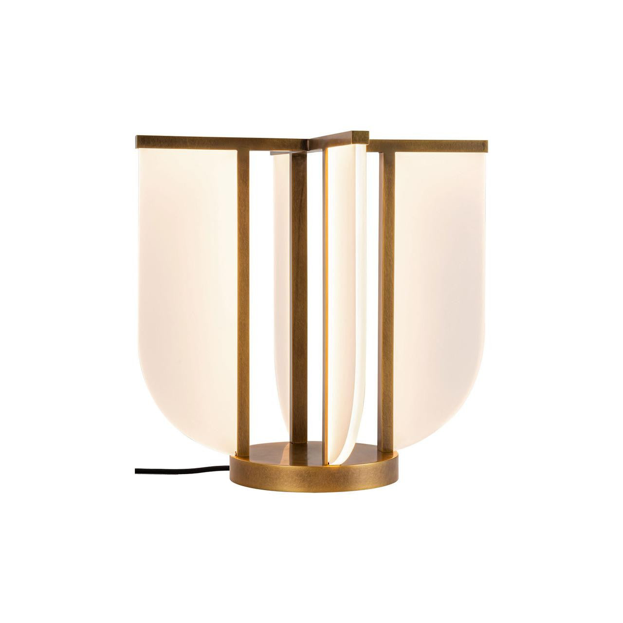 Alora Lighting Anders 16-in Vintage Brass LED Table Lamp