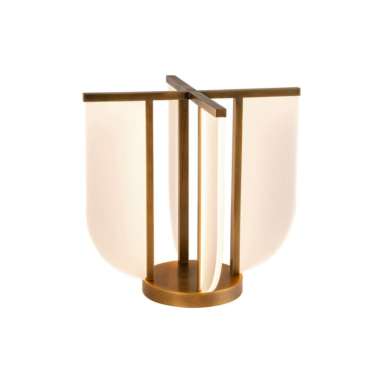 Alora Lighting Anders 16-in Vintage Brass LED Table Lamp
