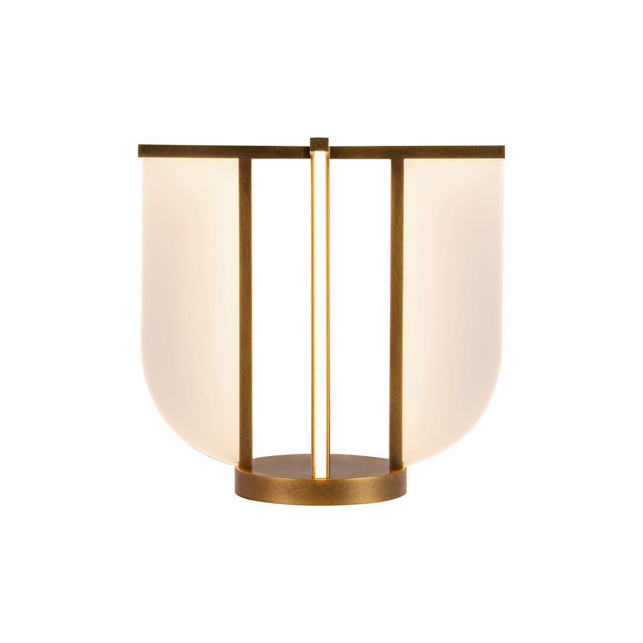 Alora Lighting Anders 16-in Vintage Brass LED Table Lamp