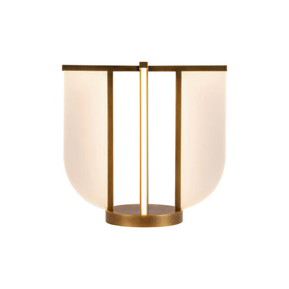 Alora Lighting Anders 16-in Vintage Brass LED Table Lamp