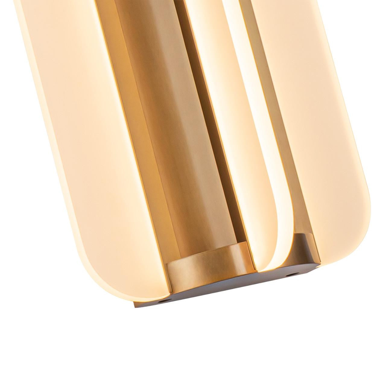 Alora Lighting Anders Wall/Vanity Light, 1-Light, LED, Vintage Brass, 10.25"H