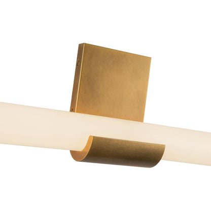 Alora Lighting Apollo 6-in Vintage Brass LED Wall Vanity