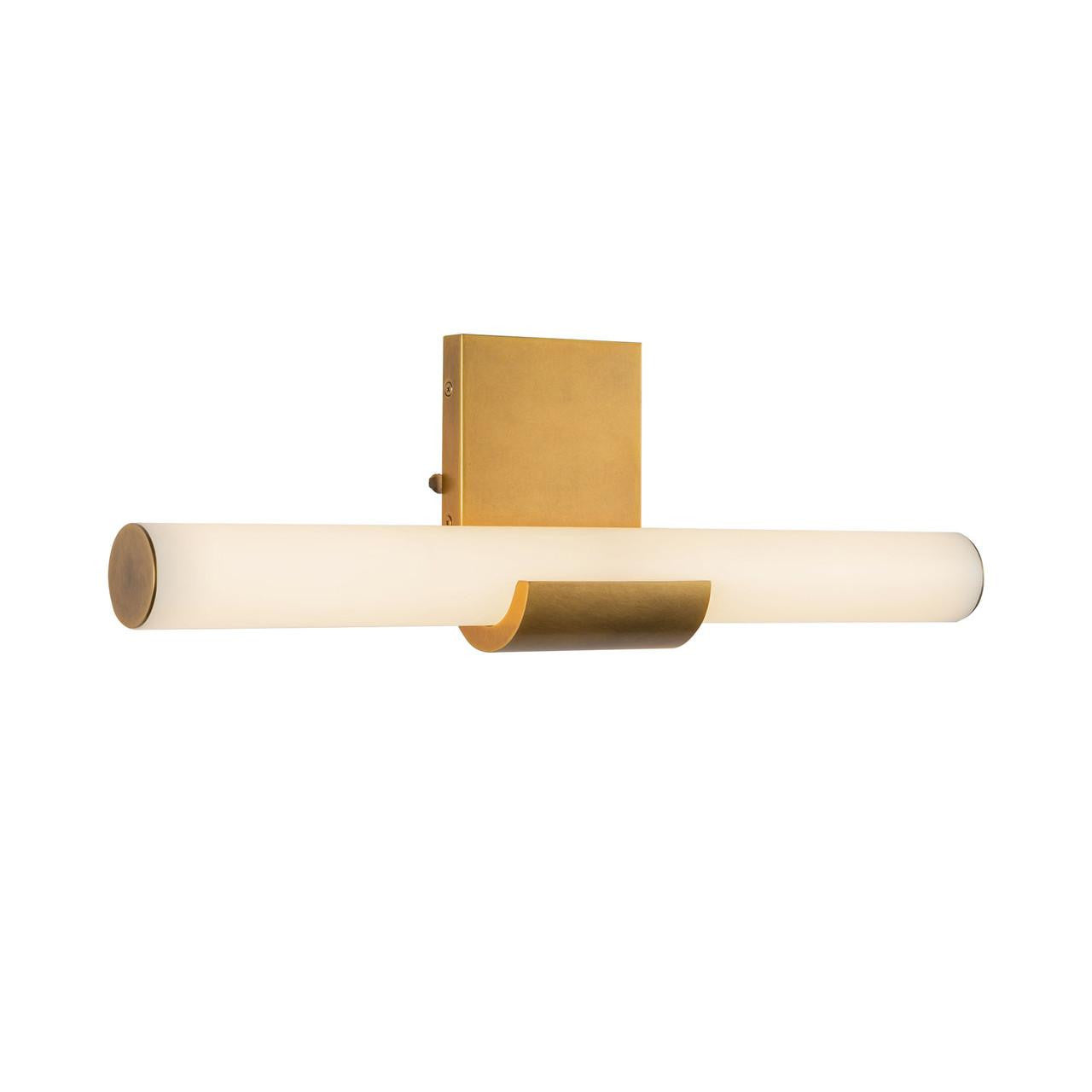 Alora Lighting Apollo 6-in Vintage Brass LED Wall Vanity