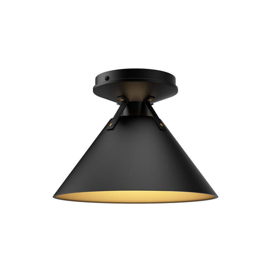 Alora Lighting Archer 7-in Flush Mount Matte Black