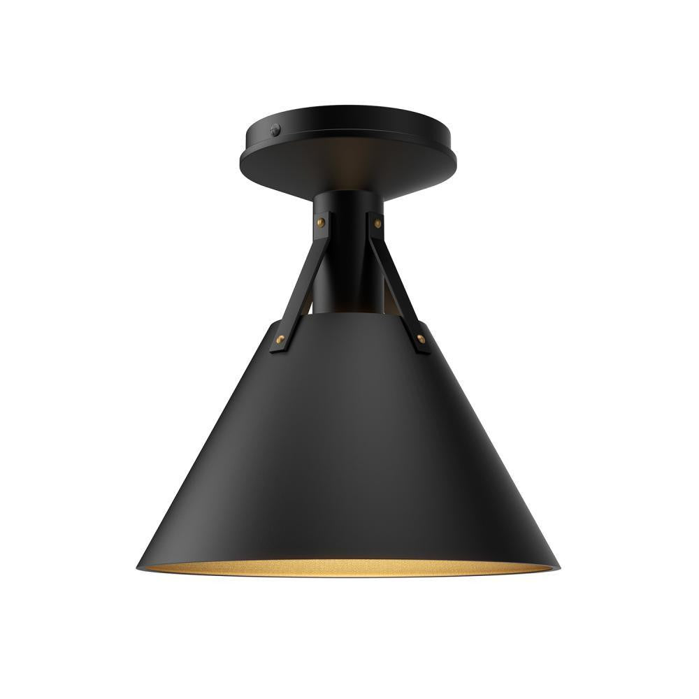 Alora Lighting Archer 10-in Flush Mount Matte Black