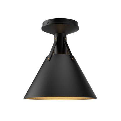 Alora Lighting Archer 10-in Flush Mount Matte Black