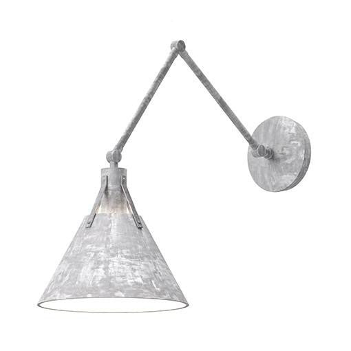 Alora Lighting Archer Wall Sconce, 1-Light, Steel Shade, 25.63"E