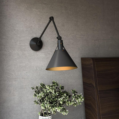 Alora Lighting Archer Wall/Vanity Light Steel Shade