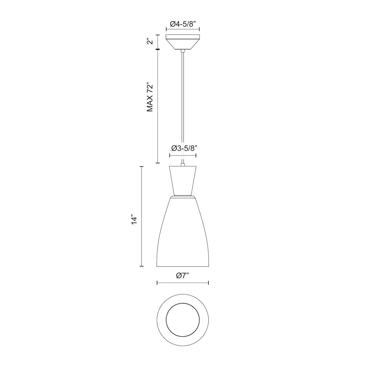 Alora Lighting Arlo Pendant Matte Black