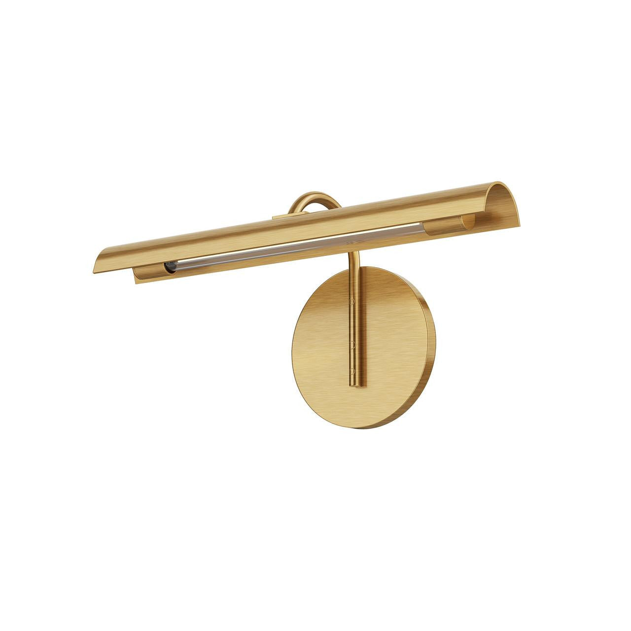 Alora Lighting Astrid Wall Sconce, 1-Light, LED, Vintage Brass, Metal Shade, 14.38"W