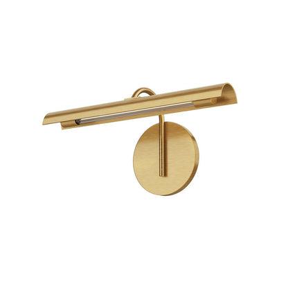 Alora Lighting Astrid Wall Sconce, 1-Light, LED, Vintage Brass, Metal Shade, 14.38"W