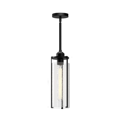 Alora Lighting Belmont Pendant, 3-Light, Matte Black, Clear Water Glass, 16.75"H