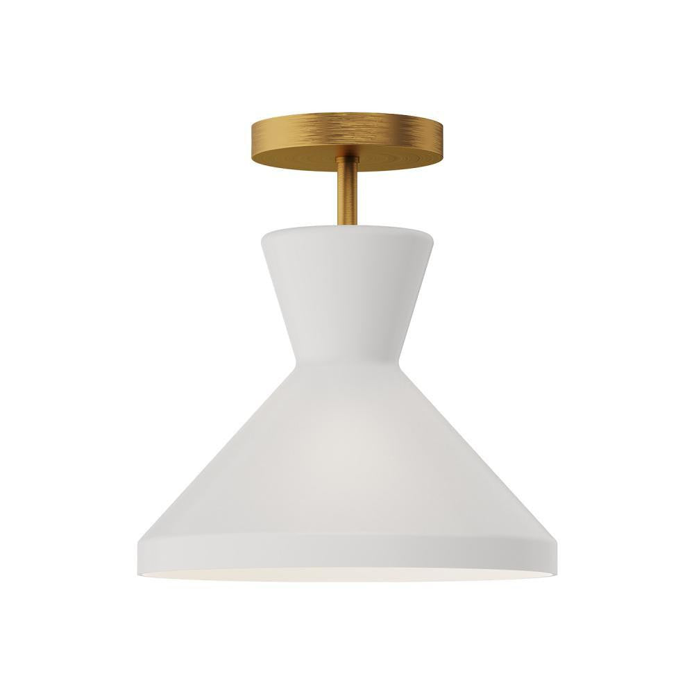 Alora Lighting Betty Semi Flush Mount Aged Gold